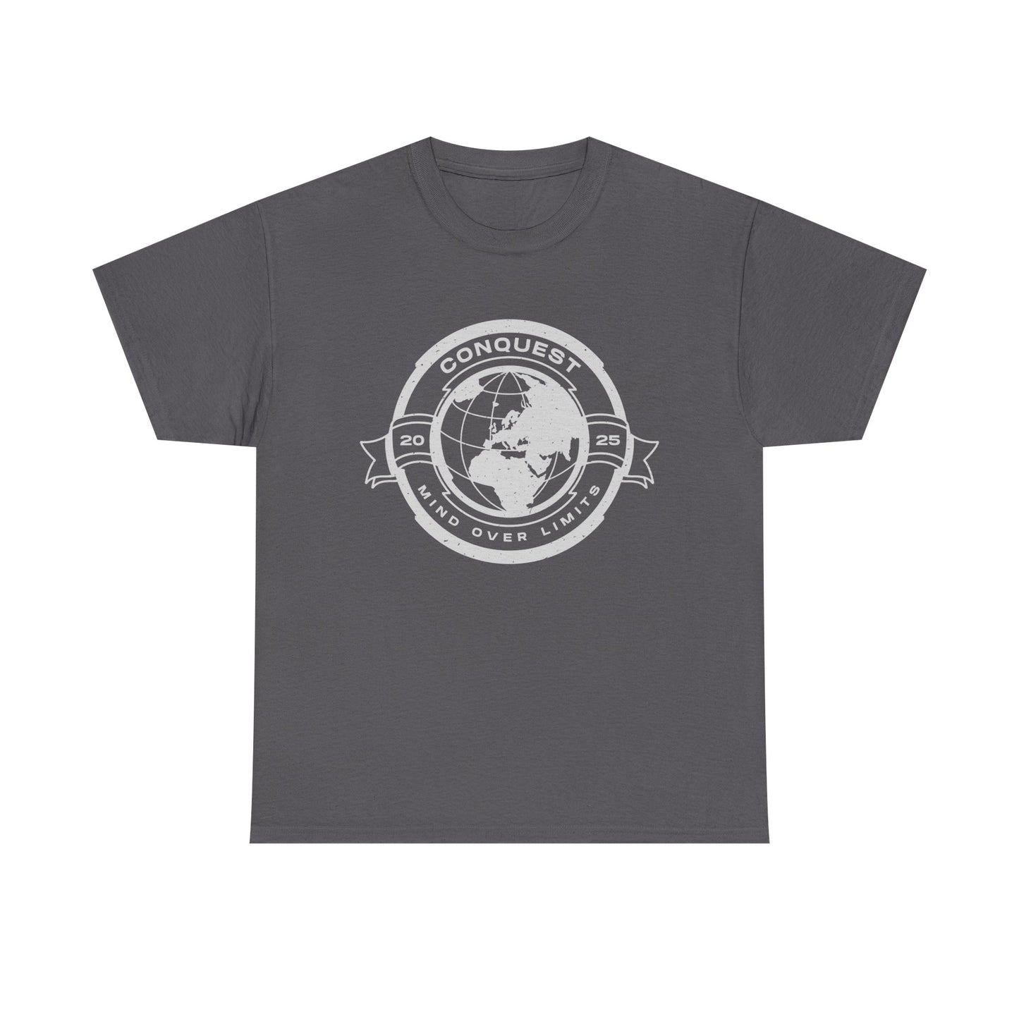 Conquest Globe Graphic Tee — 'Conquest' Vintage World Map T‑Shirt