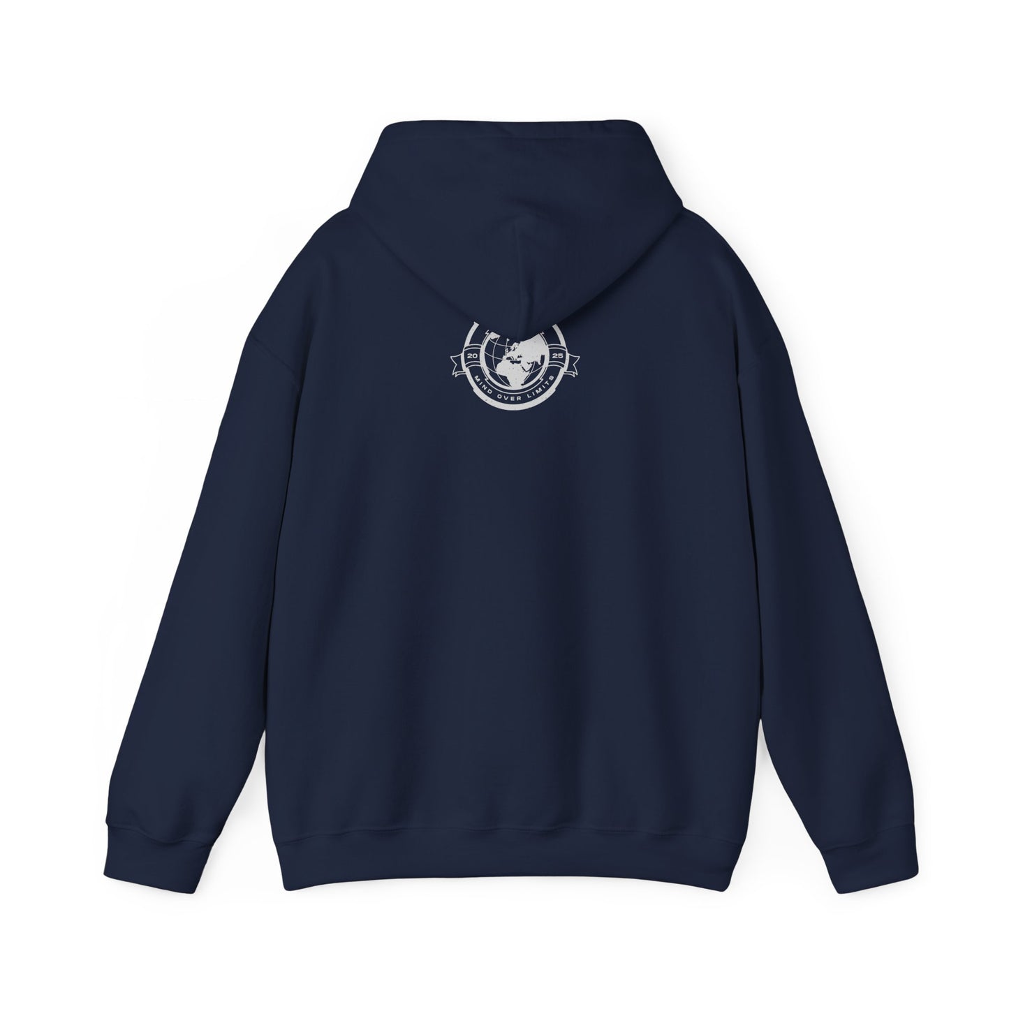 Conquer the World Hoodie — Globe Emblem Adventure Sweatshirt