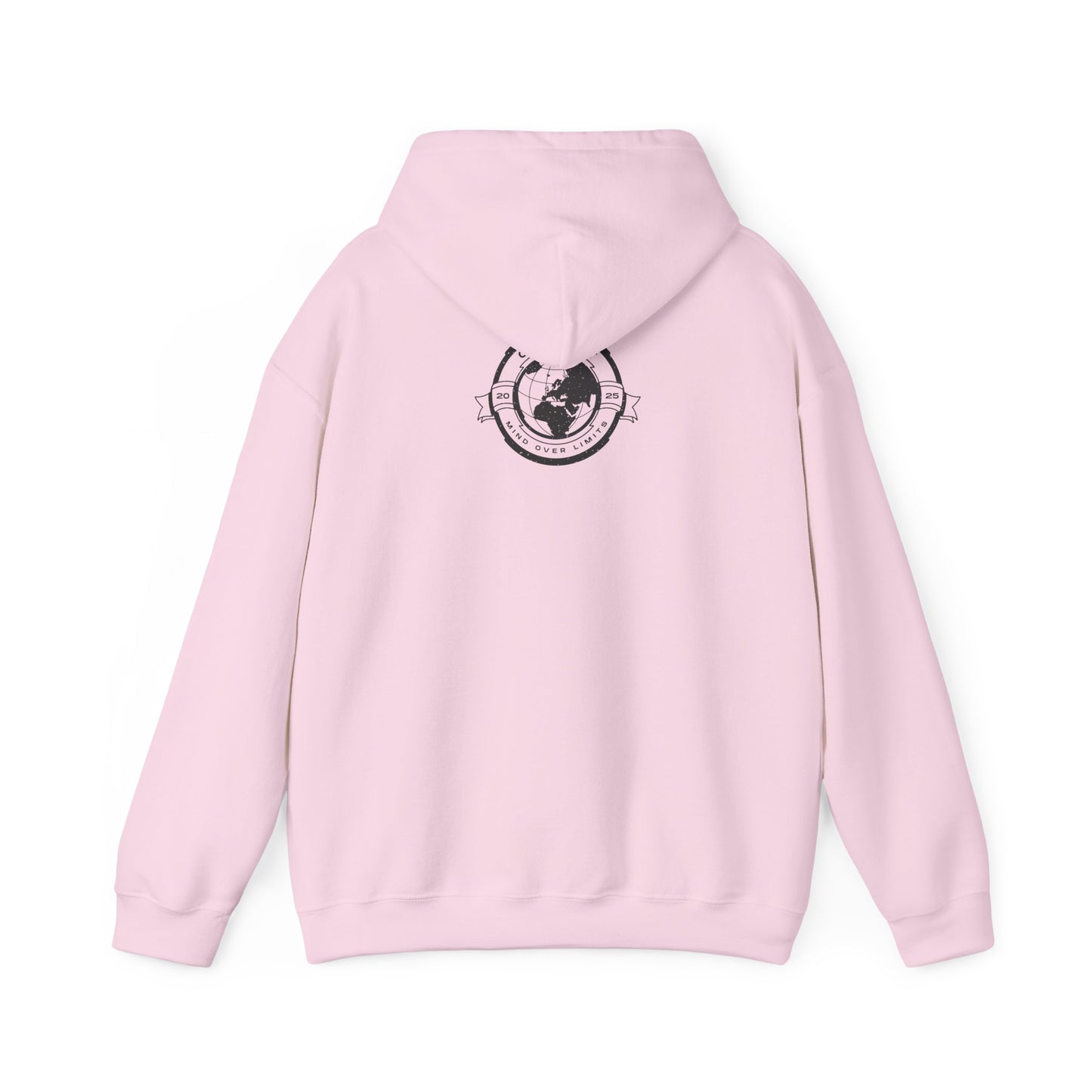 Conquer the World Hoodie — Globe Emblem Adventure Sweatshirt