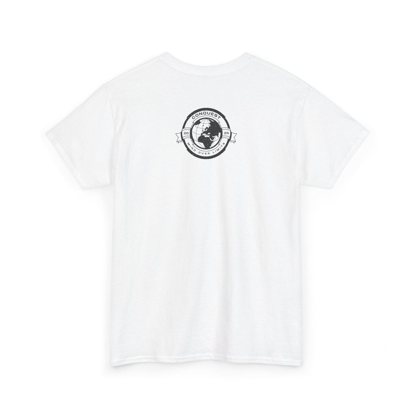 Conquest Globe Graphic Tee — 'Conquest' Vintage World Map T‑Shirt