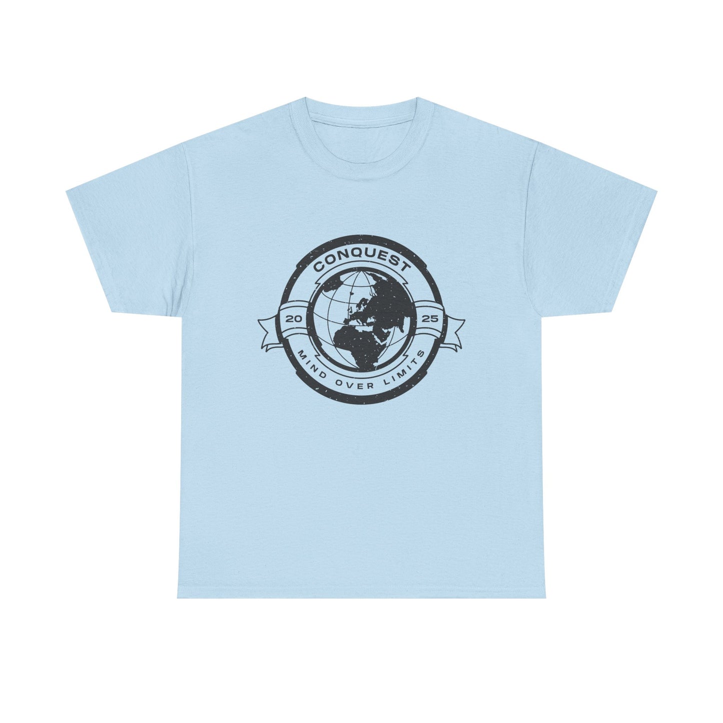 Conquest Globe Graphic Tee — 'Conquest' Vintage World Map T‑Shirt
