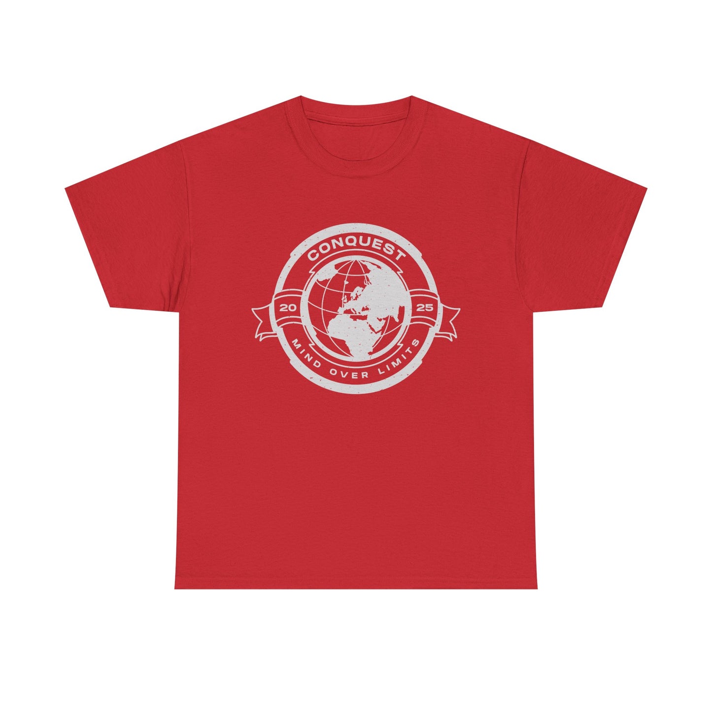 Conquest Globe Graphic Tee — 'Conquest' Vintage World Map T‑Shirt