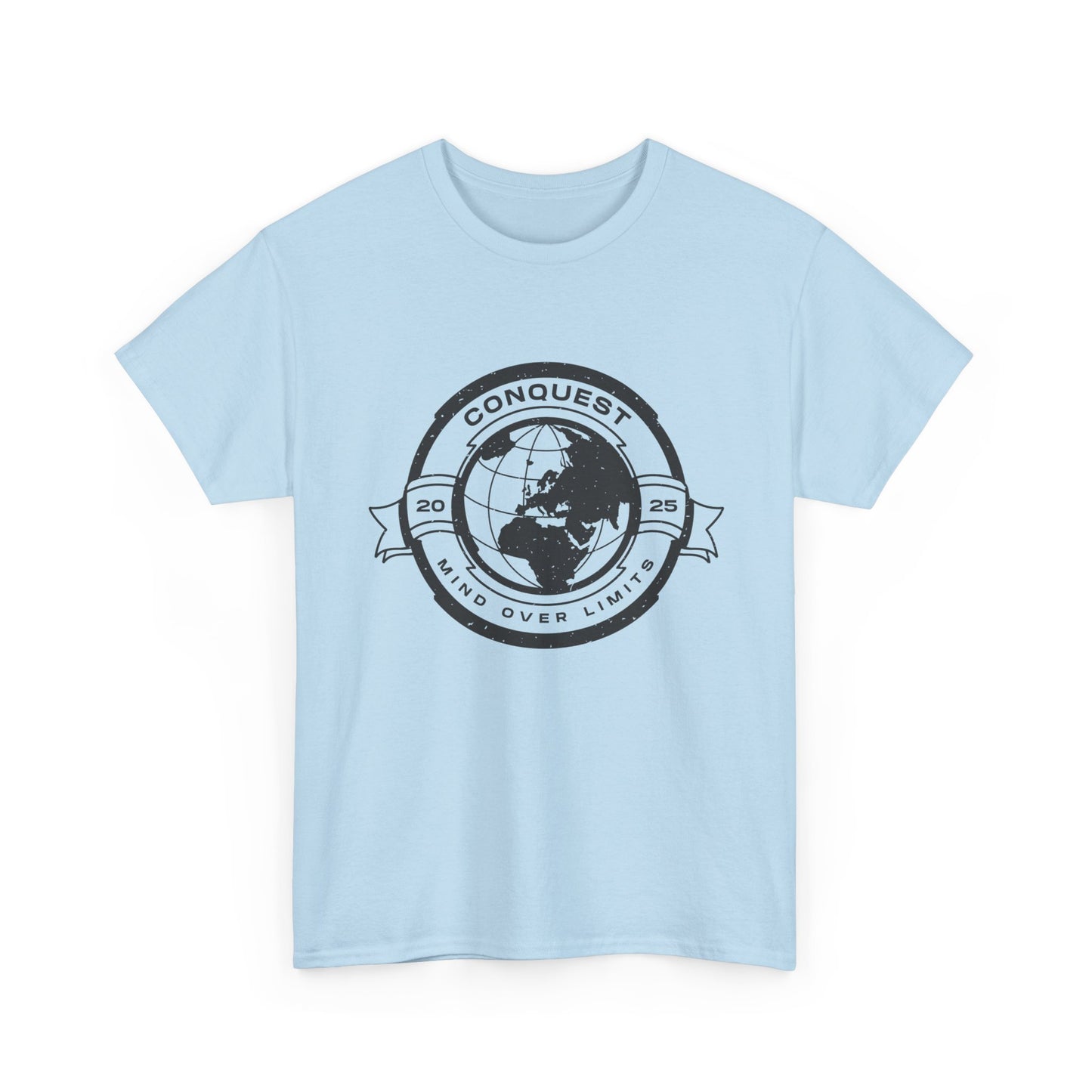 Conquest Globe Graphic Tee — 'Conquest' Vintage World Map T‑Shirt